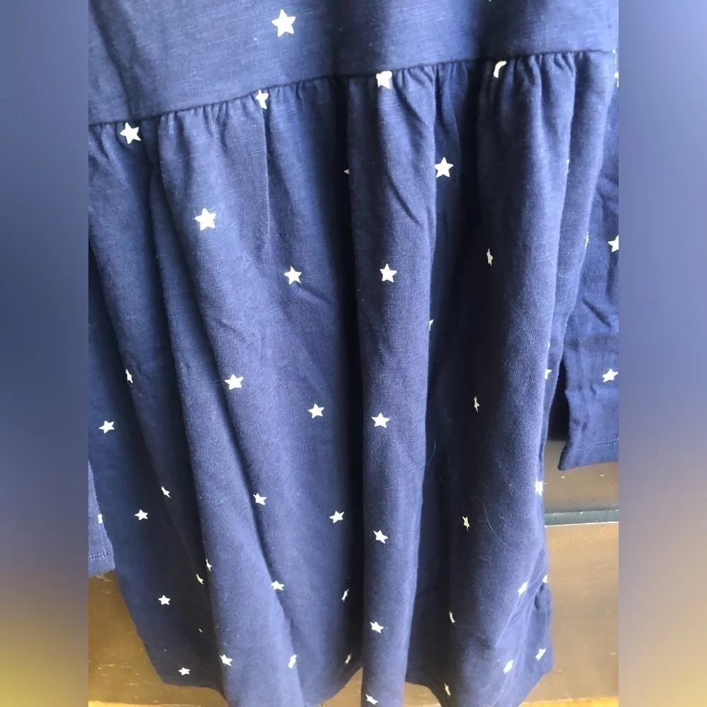 GAP Kids Skater Dress. Navy Blue Long Sleeve Dress